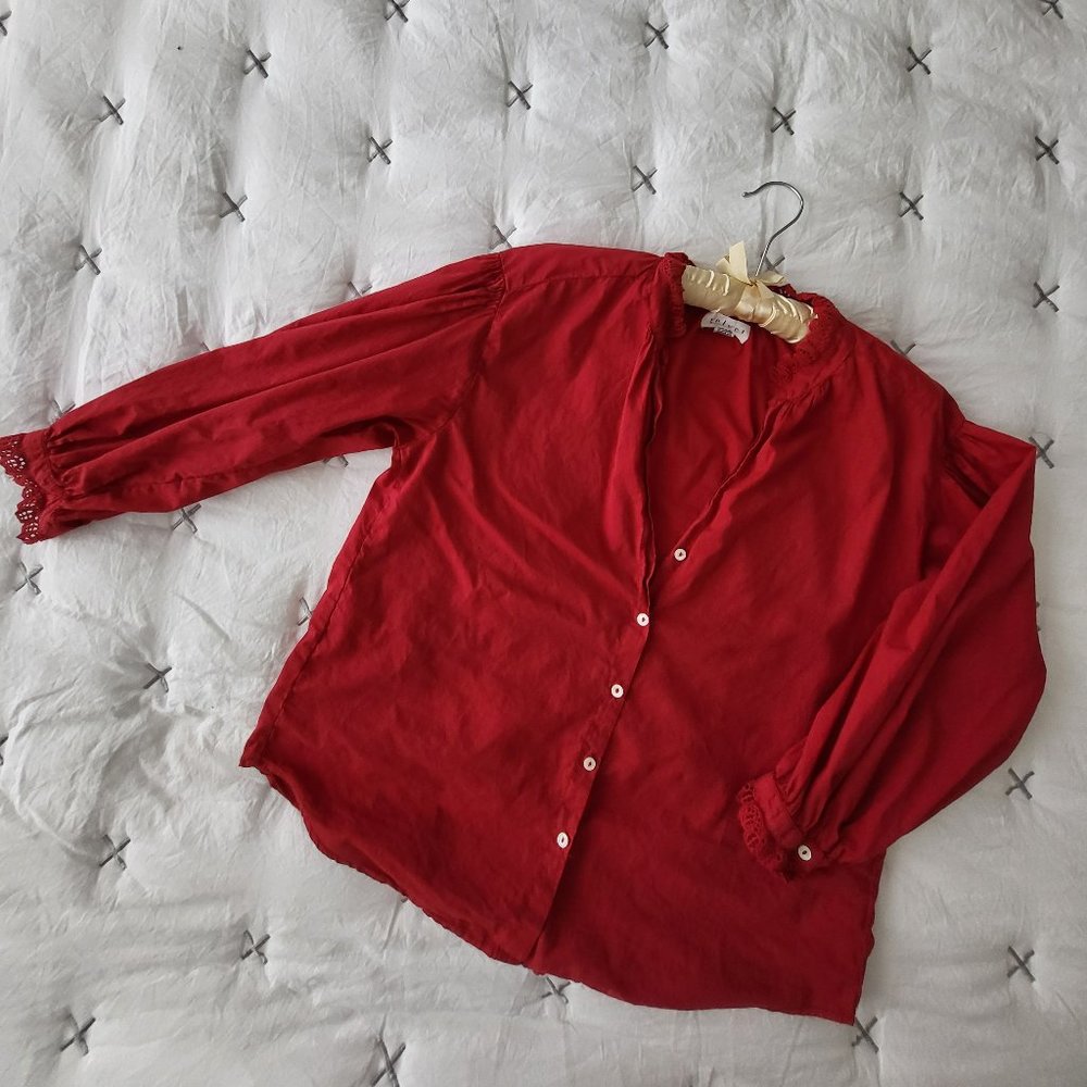 Velvet by Graham & Spencer 3/4 Sleeve Button Up